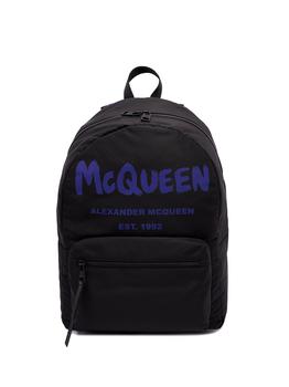 推荐Alexander McQueen `Graffiti` `Metropolitan` Backpack商品