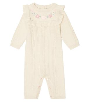 推荐婴幼儿 — 绞花针织棉质与羊绒连身衣商品