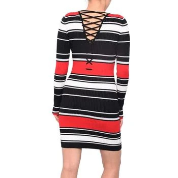 Planet Gold | Juniors Womens Striped Mini Sweaterdress 4.8折