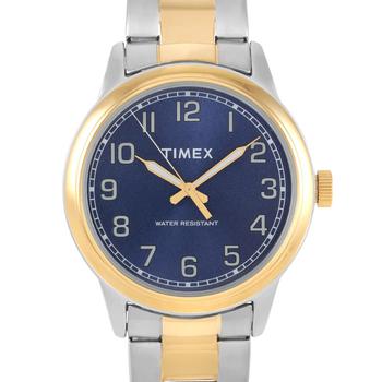 推荐Timex New England Quartz Blue Dial Mens Watch TW2R36600商品