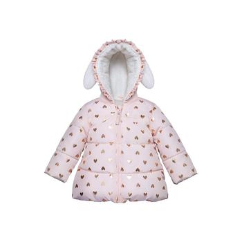 商品Rokka&Rolla | Baby Girls' Soft Mini Fur Lined Puffer Jacket Winter Coat,商家Macy's,价格¥297图片