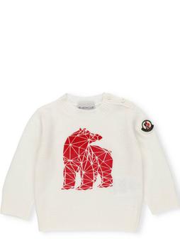 monclear北京, Moncler | Moncler Enfant Intarsia Crewneck Knit Jumper商品图片 6.2折