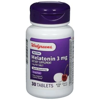 Walgreens | Dye-Free Melatonin 3 mg Cherry,商家Walgreens,价格¥30