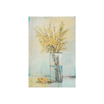 Tim Otoole Yellow Spray in Vase I Canvas Art - 15" x 20"
