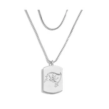 WEAR by Erin Andrews | Women's x Baublebar Tampa Bay Buccaneers Silver Dog Tag Necklace,商家Macy's,价格¥327