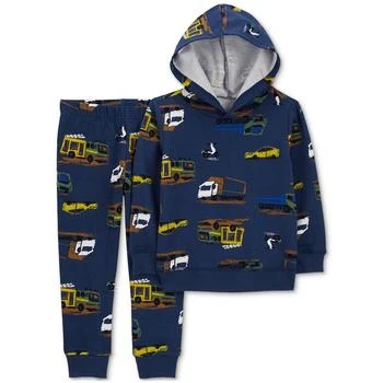 Carter's | Baby Boys Construction Truck-Print Hoodie and Pants, 2 Piece Set 