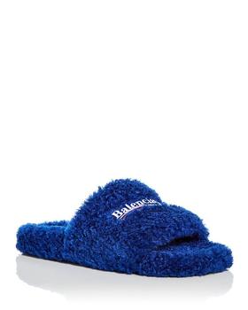 巴黎世家男鞋直邮, Balenciaga | Men's Furry Campaign Slide Sandals商品图片 独家减免邮费