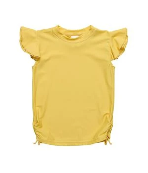 Marigold Sustainable Flutter Sleeve Rashguard Top (Toddler/Little Kids/Big Kids)