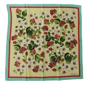 推荐Dolce & Gabbana Multicolor Silk Floral Print Square Wrap Scarf商品