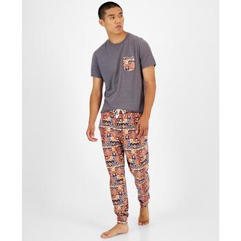 商品Sun + Stone | Men's Southwest Contrast Pocket Pajama T-Shirt, Created for Macy's,商家Macy's,价格¥179图片