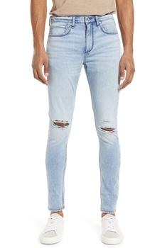 推荐Men's Fit 1 Aero Ripped Stretch Skinny Jeans商品