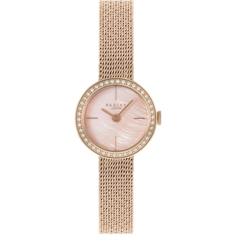 推荐Ladies Radley Radley Ladies RGP mesh Stoneset Dial MOP Case Watch Watch商品