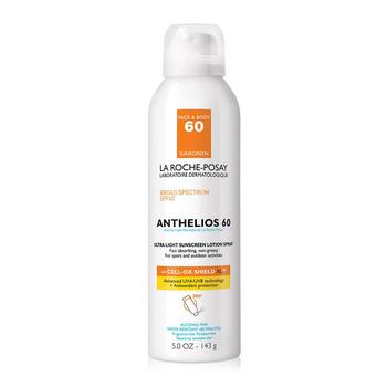 推荐La Roche-Posay Anthelios 60 Ultra Light Sunscreen SPF 60 Spray Lotion, 5 Oz商品
