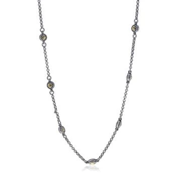Konstantino | Konstantino Sterling Aspasia Silver and 18K Yellow Gold, Station Necklace,商家Premium Outlets,价格¥5678