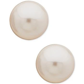 Anne Klein | Silver-Tone Imitation Pearl Stud Earrings,商家Macy's,价格¥120