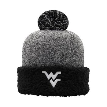 推荐Women's Black West Virginia Mountaineers Snug Cuffed Knit Hat with Pom商品