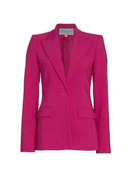Michael Kors | Georgina Single-Breasted Virgin-Wool Blazer商品图片,4折, 满$200减$50, 满减