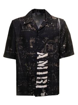 amiri衬衫真假, AMIRI | Amiri Man's Amy Stencil Camp Bowling Printed Viscose Shirt商品图片 7.6折