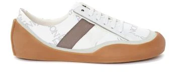 推荐Bubble low top leather & canvas sneakers商品