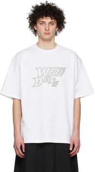 We11done | White Cotton T-Shirt商品图片,额外8.5折, 独家减免邮费, 额外八五折