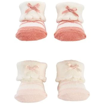 Carter's | Baby Girls Folded Cuff Sock Booties, Pack of 2,商家Macy's,价格¥53