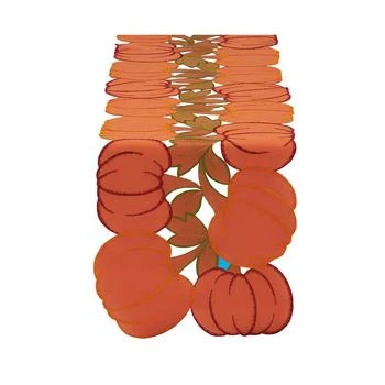 Design Imports | Embroidered Pumpkins Table Runner,商家Macy's,价格¥268