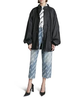 巴黎世家外套评价, Balenciaga | Logo Jacquard Oversized Raincoat商品图片 