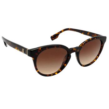 Burberry | Burberry Brown Gradient Round Ladies Sunglasses BE4326 300213 52商品图片 4.2折