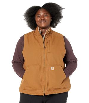 商品Plus Size OV277 Sherpa Lined Mock Neck Vest图片