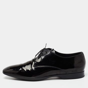 [二手商品] Prada | Prada Sport Black Patent Leather Lace-Up Derby Size 45商品图片,满1件减$100, 满减