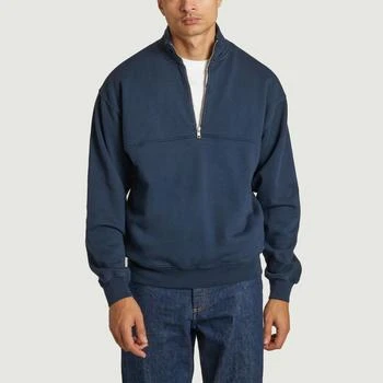 推荐Organic Quater Zip Sweater  Navy Blue COLORFUL STANDARD商品