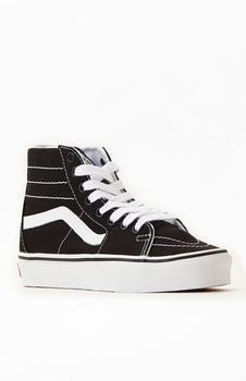 Vans | Black & White Sk8-Hi Tapered High Top Sneakers商品图片,7.5折