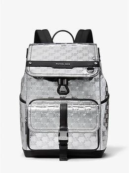 Michael Kors | Hudson Logo Embossed Metallic Backpack 6.9折×额外8折, 额外八折
