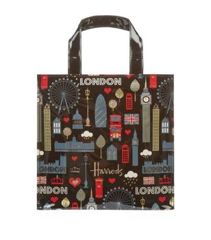 Harrods | Small Glitter London Shopper Bag 