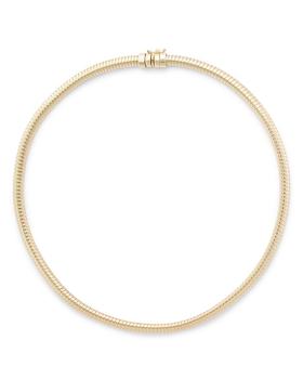 商品Alberto Amati | 14K Yellow Gold Tubogas Collar Necklace, 17",商家Bloomingdale's,价格¥19829图片