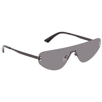 Alexander McQueen | Alexander McQueen Grey Browline Ladies Sunglasses MQ0221S 001 99商品图片,3.7折