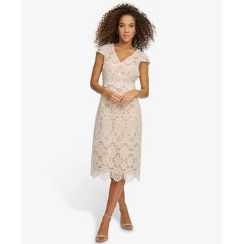 Kensie | Women's Floral-Lace A-Line Dress 