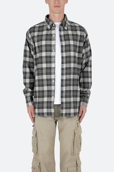 商品MNML | Basic Flannel Shirt - Brown/Grey,商家mnml,价格¥115图片