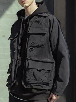 商品MASSNOUN | Cartridge Collarless Jacket Black,商家W Concept,价格¥1059图片
