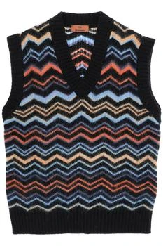 推荐Missoni chevron knit vest商品