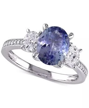 Macy's | Tanzanite (2 ct. t.w.) & Diamond (5/8 ct. t.w.) Ring in 14k White Gold,商家Macy's,价格¥20820