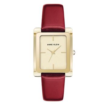 Anne Klein | Women's Red Genuine Leather Strap Watch 28mm x 35mm商品图片,