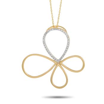商品LB Exclusive | 14K Yellow Gold 0.16 ct Diamond Necklace,商家Jomashop,价格¥3740图片