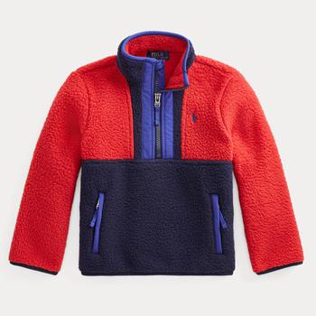 推荐Ralph Lauren Boys' Colour Block Fleece - Red Multi商品