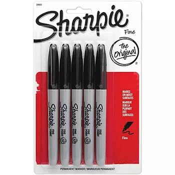 Sharpie | Sharpie Fine Permanent Marker, Black (5 ct.),商家Sam's Club,价格¥57