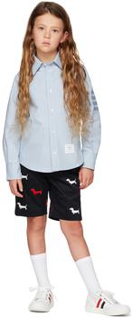 thom browne衬衫, Thom Browne | 蓝色 4-Bar 儿童衬衫商品图片 