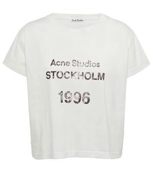 Acne Studios | Printed cropped cotton jersey T-shirt商品图片,