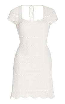 LOVESHACKFANCY代购, LOVESHACKFANCY | LoveShackFancy - Women's Elvirie Crocheted Mini Dress - White - Moda Operandi商品图片 