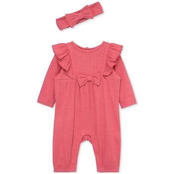Little Me | Baby Girls 2-Pc. Berry Pointelle Jumpsuit & Headband Set,商家Macy's,价格¥155