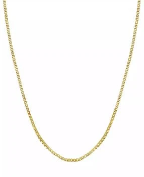 Essentials | Silver Plate or Gold Plate Venetian Box Link 18" Chain Necklace,商家Macy's,价格¥79